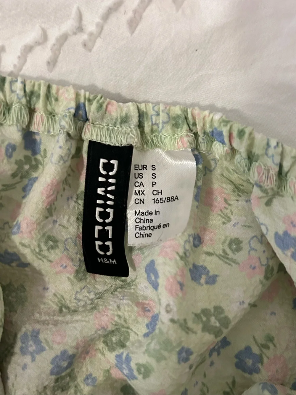 H&M Women’s Puff Sleeve Cottagecore Peplum Fairy Girlhoodcore Cropped Blouse S